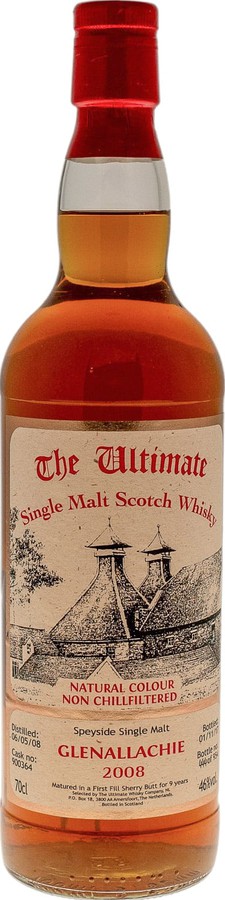 Glenallachie 2008 vW The Ultimate First Fill Sherry Butt #900364 46% 700ml