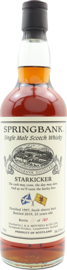 Springbank 1997 Starkicker Fresh Sherry Butt #292 Straight Whisky Austria 56.2% 700ml