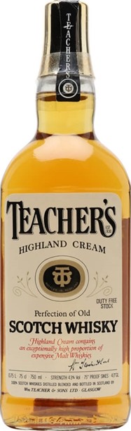 Teacher's Highland Cream Perfection of Old Scotch Whisky 43% 750ml