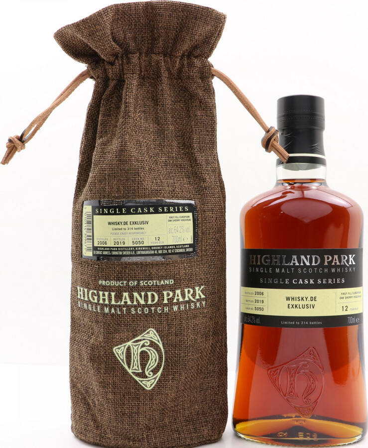 Highland Park 2006 Single Cask Series 12yo First Fill Sherry Hogshead #5050 whisky.de 64.2% 700ml