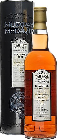Bowmore 2001 MM Bourbon Port Casks 46% 700ml