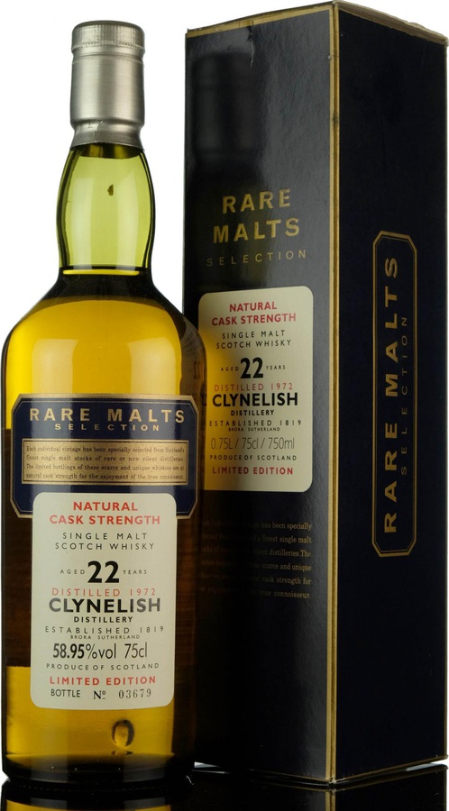 Clynelish 1972 Rare Malts Selection 58.95% 750ml