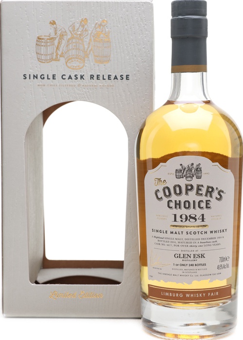 Glenesk 1984 VM The Cooper's Choice 31yo Bourbon Cask #4677 Limburg Whisky Fair 2016 49.5% 700ml