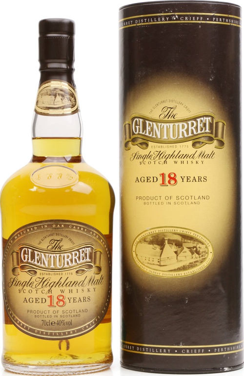 Glenturret 18yo Single Highland Malt Oak Casks 40% 700ml