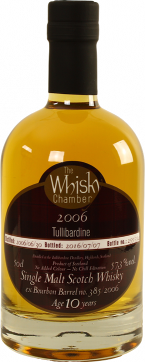 Tullibardine 2006 WCh Tullibardine Trilogie ex Bourbon Barrel 385/2006 10. Jubilaum The Whisky Chamber 57.3% 500ml