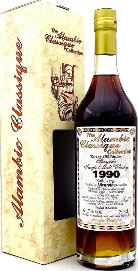 Glenrothes 1990 AC Rare & Old Selection Oloroso Sherry Cask #20026 61.7% 700ml
