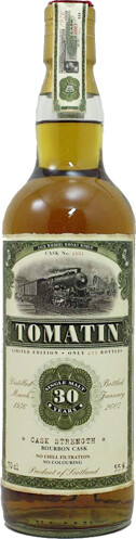 Tomatin 1976 JW Old Train Line 30yo Bourbon cask #2601 55% 700ml