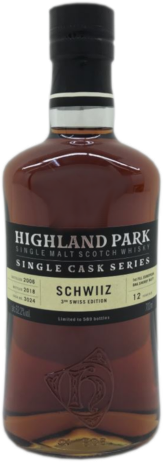 Highland Park 2006 Single Cask Series #3024 Schwiiz 3rd Swiss Edition 62.2% 700ml