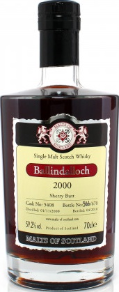 Ballindalloch 2000 MoS Sherry Butt #5408 59.2% 700ml
