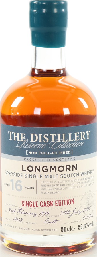 Longmorn 1999 The Distillery Reserve Collection Butt #10449 59.6% 500ml