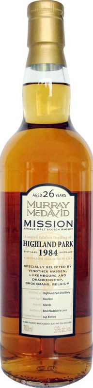 Highland Park 1984 MM Mission Gold Series Bourbon Cask 53% 700ml