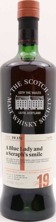 Linkwood 1997 SMWS 39.151 A Blue Lady and A Seraph's smile 1st Fill Ex-Sherry Butt 58.4% 700ml