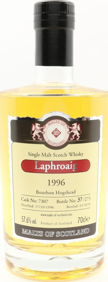 Laphroaig 1996 MoS Bourbon Hogshead #7307 57.6% 700ml