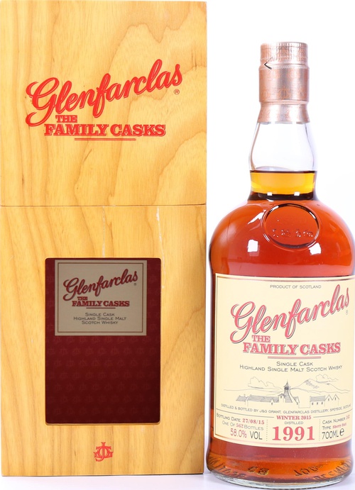 Glenfarclas 1991 The Family Casks Release W15 Sherry Butt #162 58% 700ml