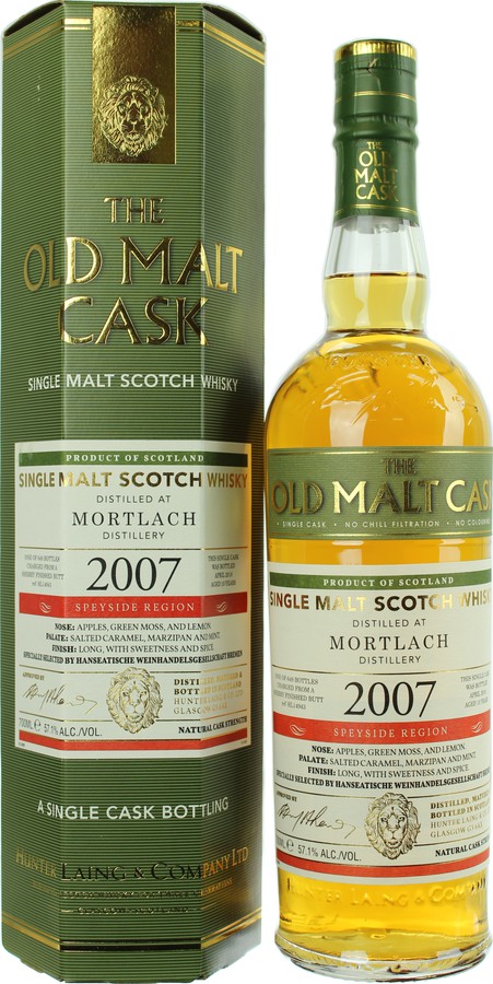 Mortlach 2007 HL The Old Malt Cask Sherry Finished Butt 57.1% 700ml