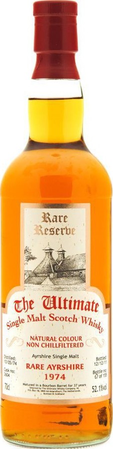 Ayrshire 1974 vW The Ultimate Rare Reserve 37yo Bourbon Barrel #2604 52.1% 700ml