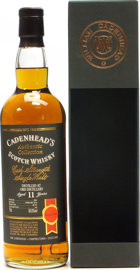 Glen Ord 2004 CA Authentic Collection Butt 60.6% 700ml
