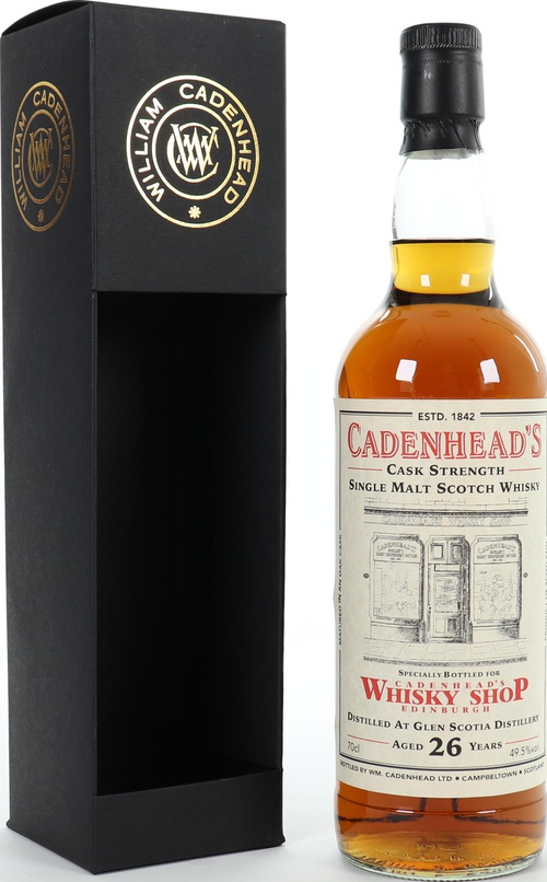 Glen Scotia 1992 CA Sherry Hogshead Cadenhead's Whisky Shop Edinburgh 49.5% 700ml