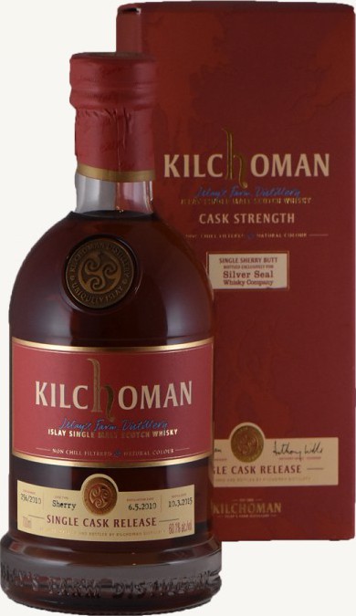 Kilchoman 2010 Single Cask for Silver Seal Whisky Company 256/2010 60.1% 700ml