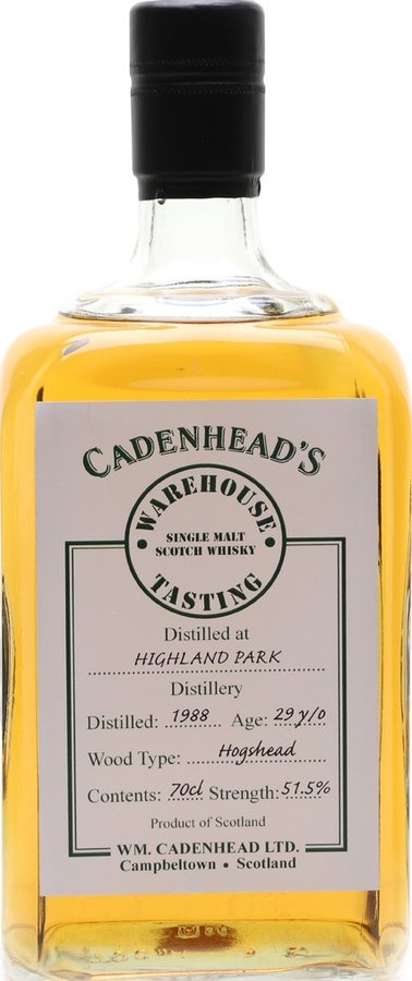 Highland Park 1988 CA Cask Ends Refill Bourbon Hogshead 06/265-1 51.5% 700ml