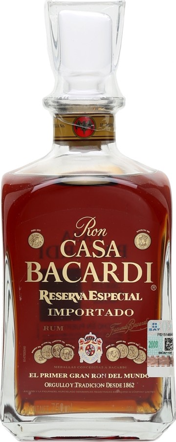 Bacardi Reserva Especial Importado 40% 750ml