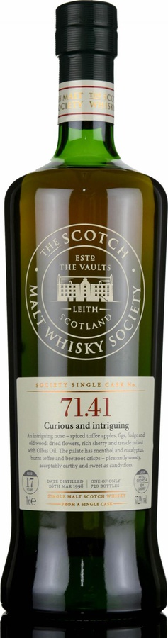 Glenburgie 1998 SMWS 71.41 Curious and intriguing Refill Ex-Sherry Gorda 57.2% 700ml