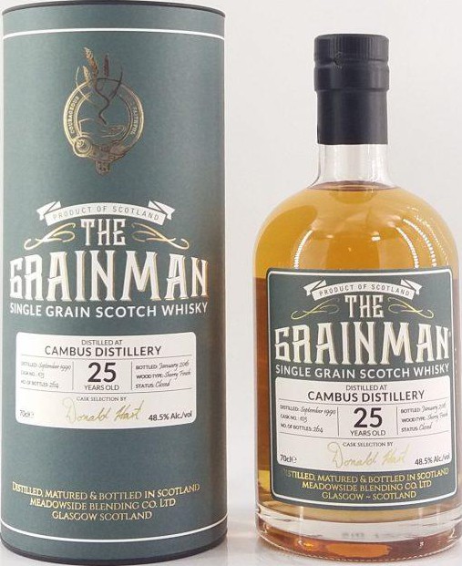 Cambus 1990 MBl The Grainman Sherry Cask Finish #103 48.5% 700ml