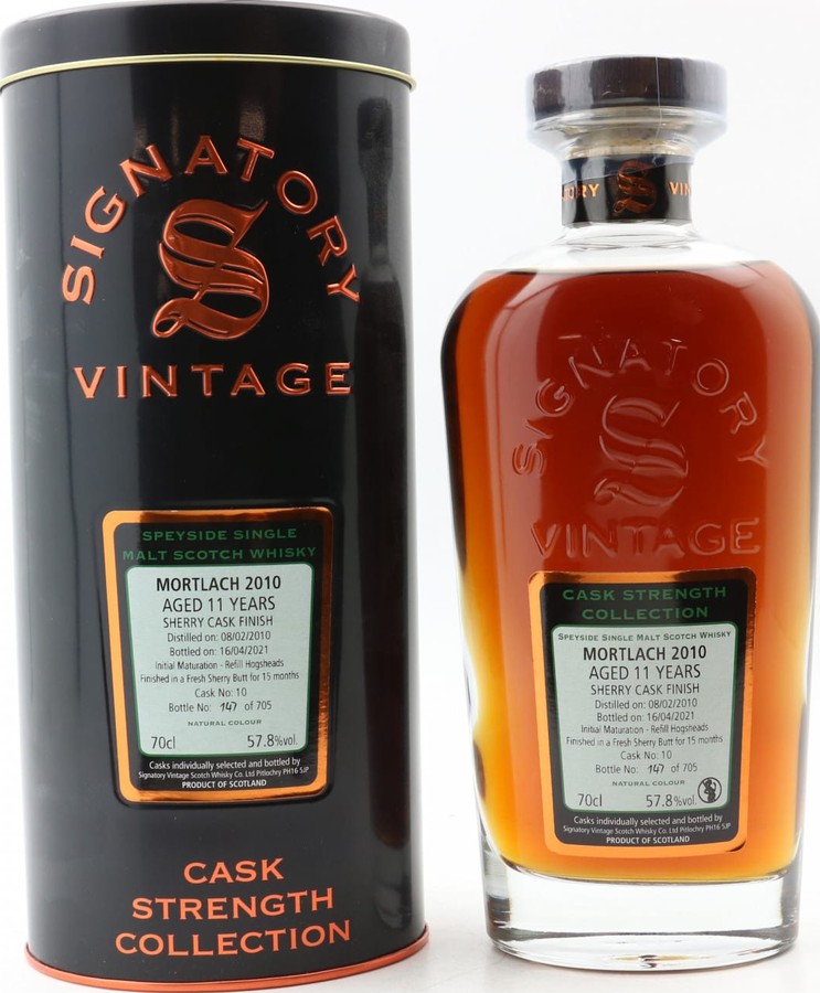 Mortlach 2010 SV Cask Strength Collection Cask #10 11yo 57.8% 700ml