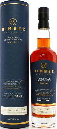 Bimber Single Malt London Whisky Single Cask ex-Ruby Port cask #44 58.9% 700ml