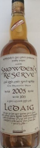 Ledaig 2005 RW&W Snowden's Reserve The Dramatic Dram Sherry Cask Solera Matured 57.7% 700ml