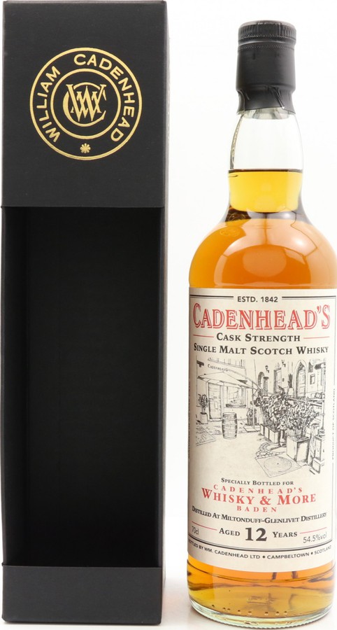 Miltonduff 2008 CA Cadenhead's whisky & more Baden 54.5% 700ml