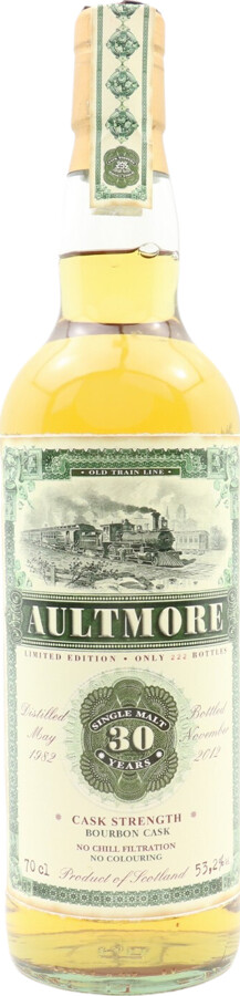 Aultmore 1982 JW Old Train Line 30yo Bourbon Cask #2220 53.2% 700ml