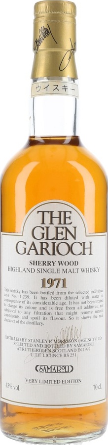 Glen Garioch 1971 Sa #1239 43% 700ml