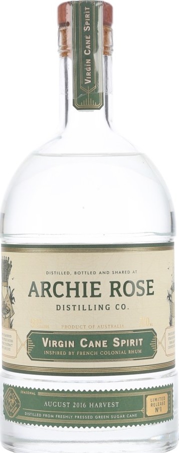 Archie Rose 2016 Virgin Cane Spirit 50% 700ml