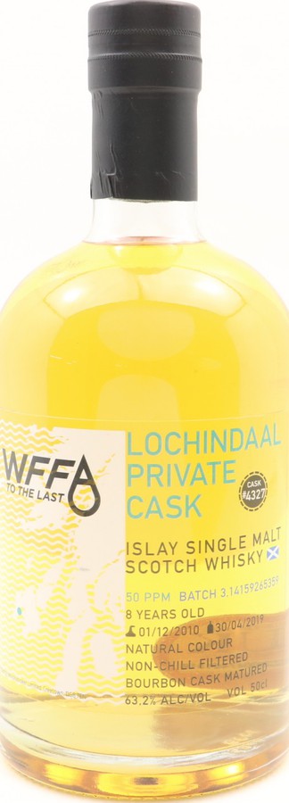 Lochindaal 2010 WFFA Private Cask #4327 63.2% 500ml