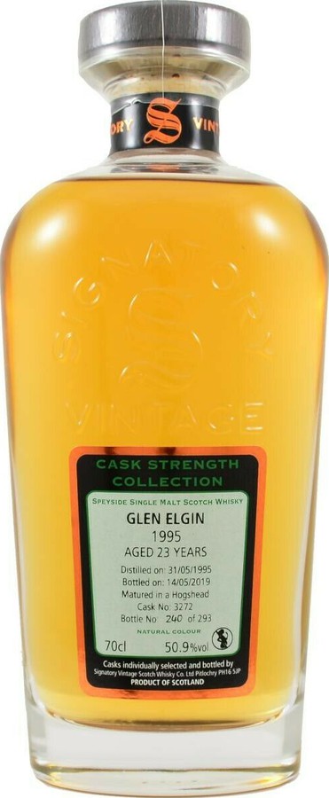 Glen Elgin 1995 SV Cask Strength Collection #3272 50.9% 700ml