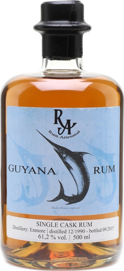 Rum Artesanal 1990 Enmore Guyana 25yo 61.2% 500ml