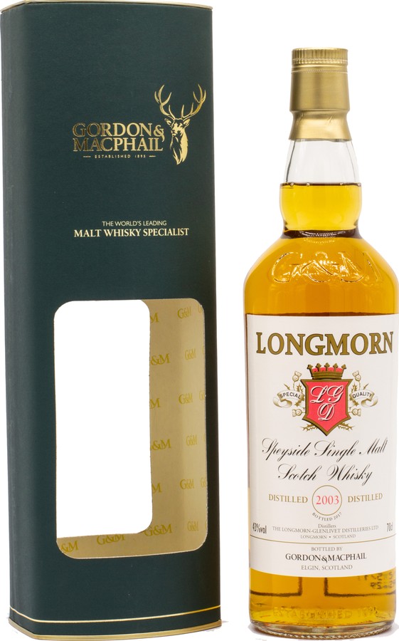 Longmorn 2003 GM Licensed Bottling Sherry Hogsheads 43% 700ml