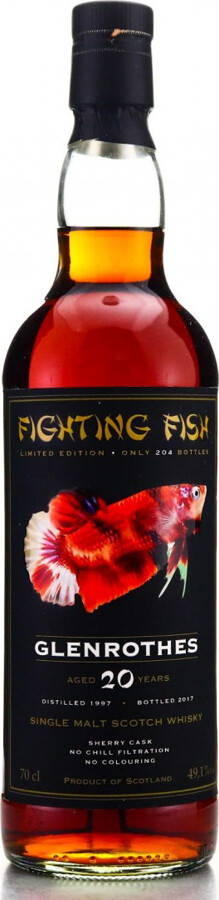 Glenrothes 1997 JW Fighting Fish Sherry Cask Monnier Trading 49.1% 700ml