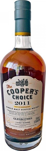 Glenrothes 2011 VM The Cooper's Choice Sherry #6105 57.5% 700ml