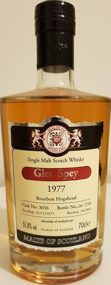 Glen Spey 1977 MoS Bourbon Hogshead #3656 55.8% 700ml