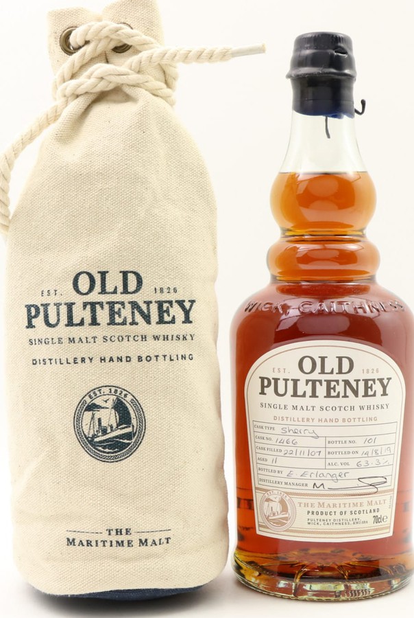 Old Pulteney 2007 Hand Bottled at the Distillery Sherry #1466 63.3% 700ml