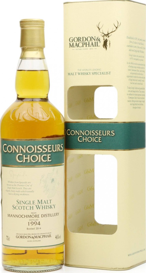 Mannochmore 1994 GM Connoisseurs Choice Refill Sherry Hogsheads 46% 700ml
