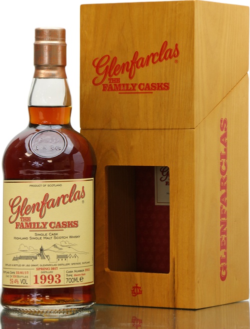Glenfarclas 1993 The Family Casks Release Sp17 Sherry Butt #3951 59.4% 700ml
