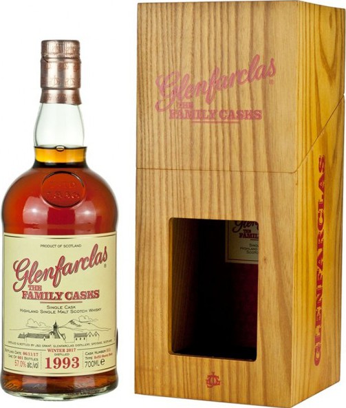 Glenfarclas 1993 The Family Casks Release W17 Refill Sherry Butt #511 57% 700ml