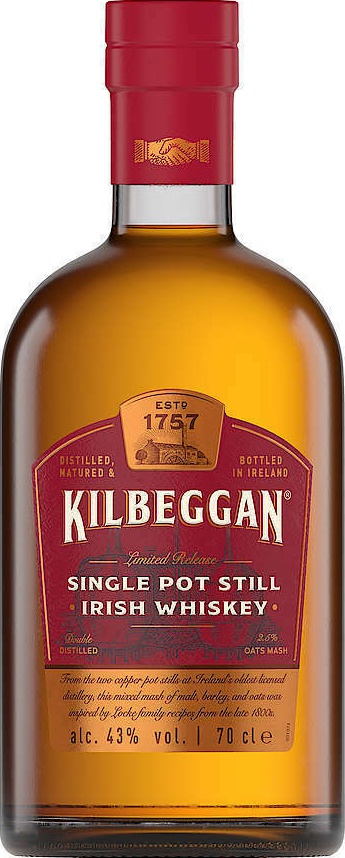 Kilbeggan Single Pot Still Irish Whisky Limited Release 43% 700ml