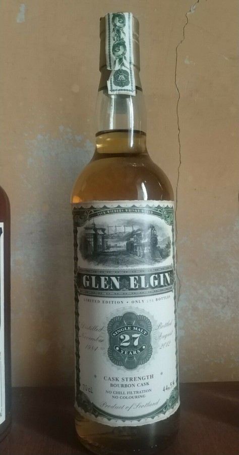 Glen Elgin 1984 JW Old Train Line Bourbon Cask #7601 44.5% 700ml