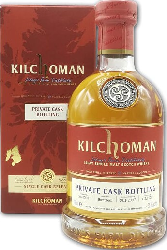 Kilchoman 2007 Private Cask Release Bourbon 125/2007 Die Deichgrafen von Tating 55.3% 700ml