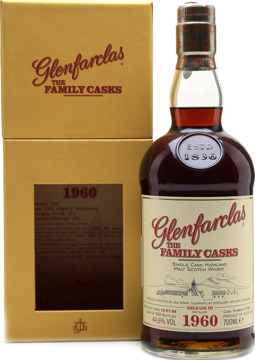 Glenfarclas 1960 The Family Casks Sherry Hogshead #1767 52.4% 700ml
