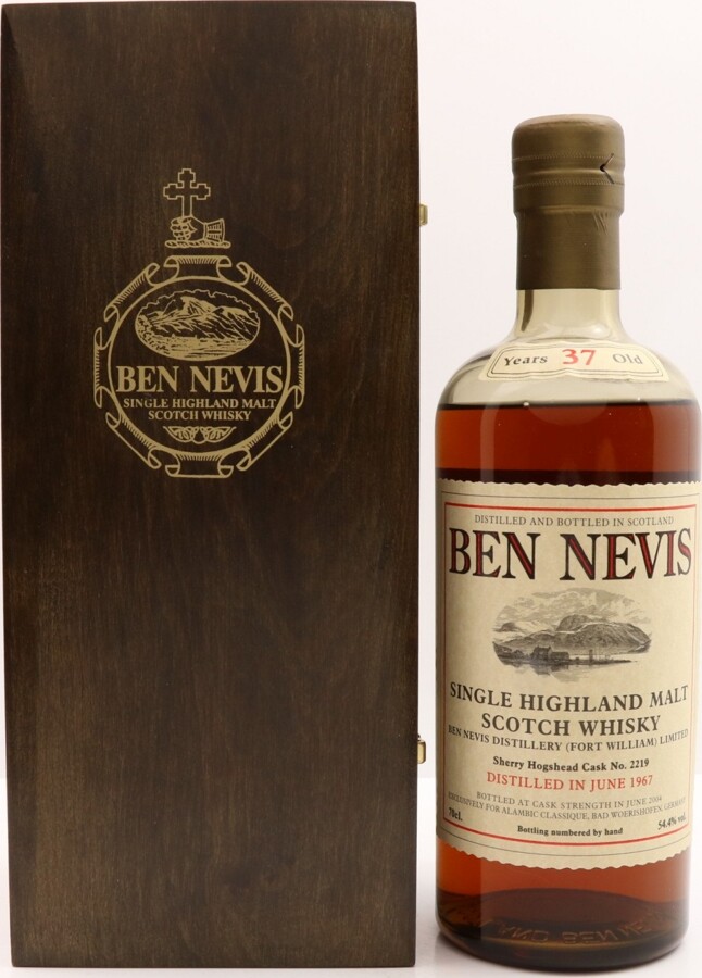 Ben Nevis 1967 Sherry hogshead #2219 Alambic Classique 54.4% 700ml
